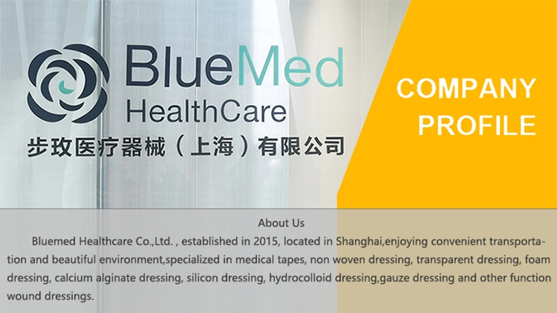 Bluenjoy Medical Disposable Waterproof Transparent Wound Dressing PU Film Dressing