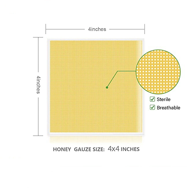 Medical Low Sensitive Honey Gauze Dressing for Wound Dehiscence
