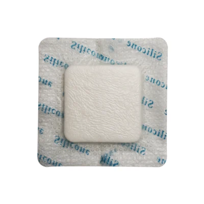 Transparent Soft Silicone Foam Dressing Sterile Post-Op Wound Dressing 4 Inx4 in