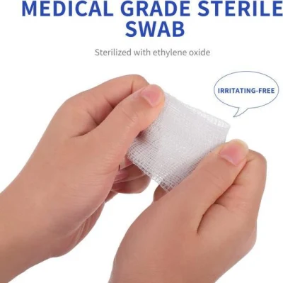 Cotton Medical Disposable Absorbent Sterile Gauze Swab
